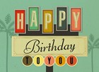 happy birthday sign for you